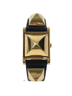 Hermes Watch Medle Leather Black X